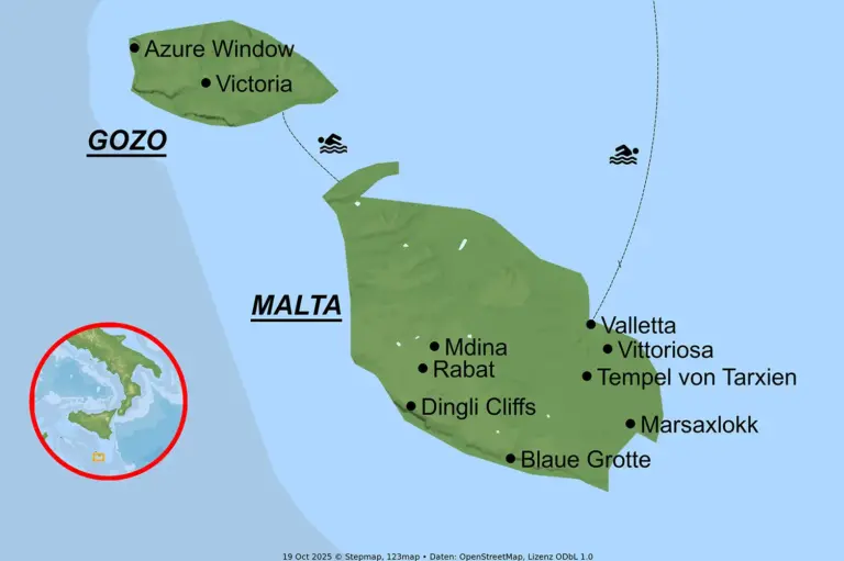StepMap-Karte-Malta
