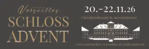Banner Christkindlmarkt in Aurolzmünster (Innviertler Versailles)